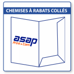 Chemises à rabats collés